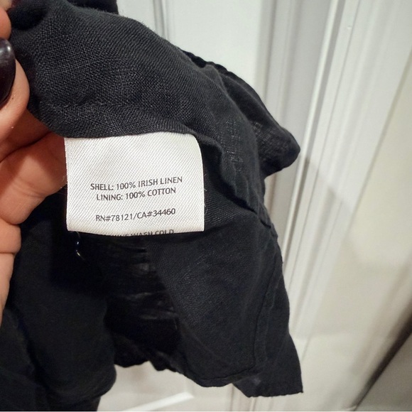 Eileen Fisher | 100% Irish linen Black Petite Dress - Picture 5 of 9